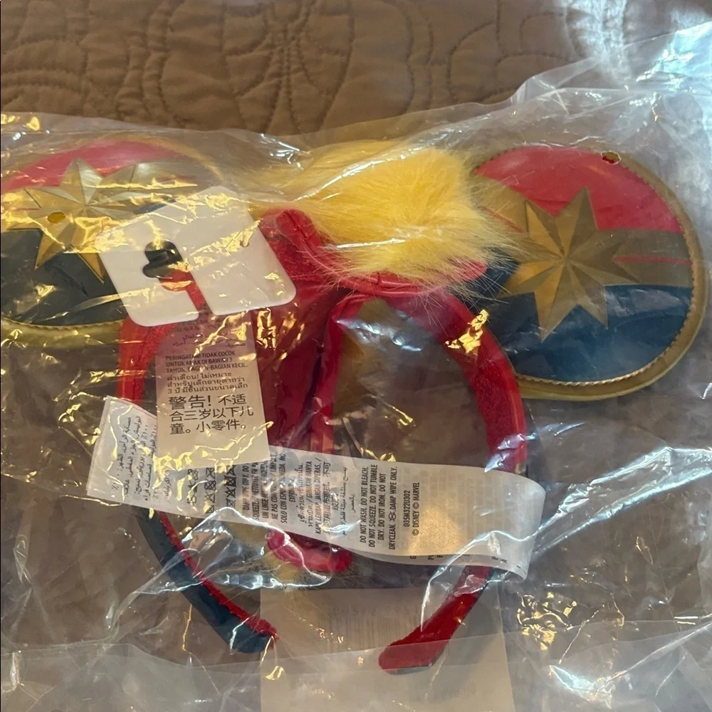Set of 2 Disney Parks Captain Marvel Mohawk Ear Headbands retails for 29.99 each